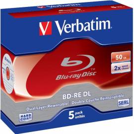 5 Verbatim BluRay BD-RE Double Layer 50GB 2x Jewel Case - Bild vergr��ern 