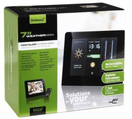Intenso 7- Weatherman digitaler Bilderrahmen mit Wetterstation, Photo Frame - Bild vergr��ern 