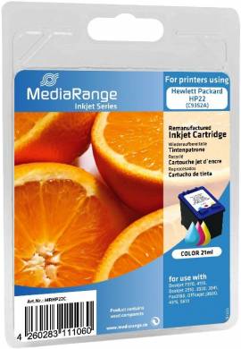 Mediarange kompatible Tintenpatrone zu HP 22 (C9352A) color - Bild vergr��ern 