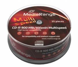 100 Mediarange CD-R 100min 900MB 48x Spindel - Bild vergr��ern 