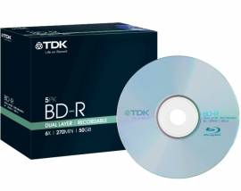 5 TDK Blu-ray BD-R Double Layer 50 GB 6x Jewelcase - Bild vergr��ern 