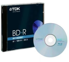 1 TDK Blu-ray BD-R 25GB 6x Jewelcase - Bild vergr��ern 
