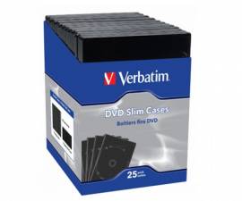 100 Verbatim DVD H�llen slim 7 mm f�r je 1 CD/DVD - Bild vergr��ern 