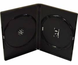 50 Amaray DVD H�llen schwarz 14 mm 2er - Bild vergr��ern 