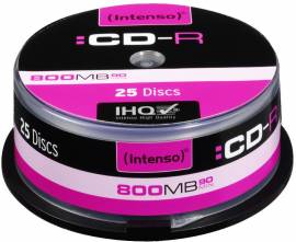 25 Intenso CD-R 90min 800MB 52x Spindel - Bild vergr��ern 