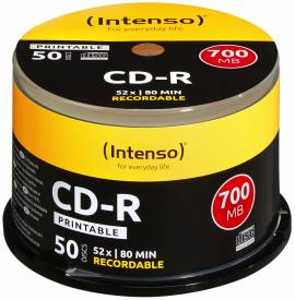 50 Intenso CD-R full printable 80min 700MB 52x Spindel - Bild vergr��ern 