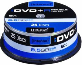 25 Intenso DVD+R Double Layer 8,5GB 240Min 8x Spindel - Bild vergr��ern 