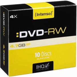 10 Intenso DVD-RW 4.7GB 120Min 4x Slimcase - Bild vergr��ern 
