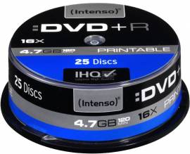 25 Intenso DVD+R full printable 4.7GB 120Min 16x Spindel - Bild vergr��ern 