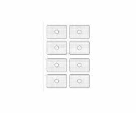 80 Label / Etiketten inkjet f�r Business Card eckig 85 x 58 mm - Bild vergr��ern 