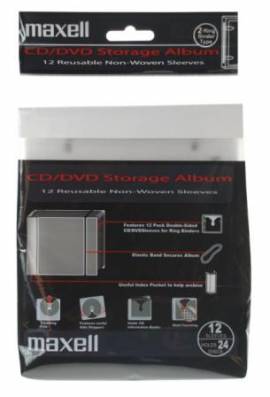 12 Maxell Sleeve 2er gelocht Ringordner wei� + Ordner - Bild vergr��ern 