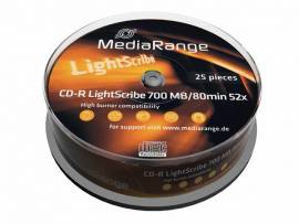100 Mediarange CD-R lightscribe 700MB 80Min 52x Spindel - Bild vergr��ern 