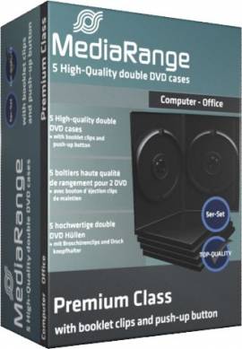 100 Mediarange DVD H�llen 14 mm f�r je 2 CD/DVD - Bild vergr��ern 