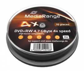 10 Mediarange DVD+RW 4.7GB 120Min 4x Spindel - Bild vergr��ern 