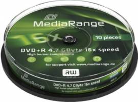 10 Mediarange DVD-R 4.7GB 120Min 16x Spindel - Bild vergr��ern 