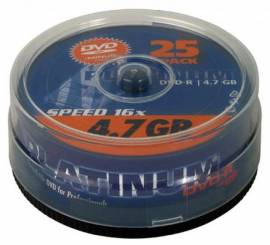 25 Platinum DVD-R 4.7GB 120Min 16x Spindel - Bild vergr��ern 
