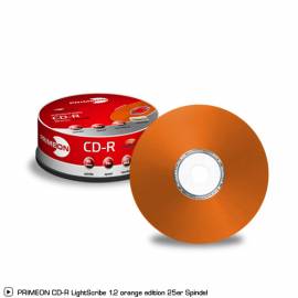 25 Primeon CD-R lightscribe orange 80Min 700MB 52x Spindel - Bild vergr��ern 