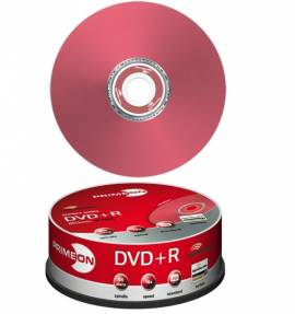 100 Primeon DVD+R lightscribe rot 4.7GB 120Min 16x Spindel - Bild vergr��ern 