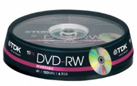 50 TDK DVD-RW 120min 4,7GB 4x Spindel - Bild vergr��ern 