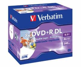 10 Verbatim DVD+R Double Layer full printable 8,5GB 240Min 8x Jewelcase - Bild vergr��ern 