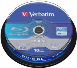 10 Verbatim Blu-ray BD-R 50 GB 6x Spindel - Bild vergr��ern 