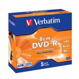 5 Verbatim DVD-R Mini 1,4GB 30Min 4x Jewel Case - Bild vergr��ern 