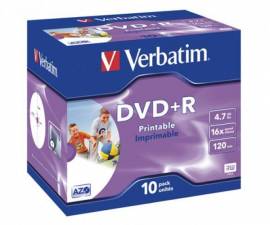 50 Verbatim DVD+R full printable 4.7GB 120Min 16x Jewel Case - Bild vergr��ern 