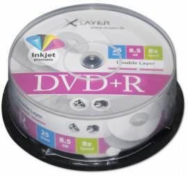 100 XLayer DVD+R Double Layer full printable 8,5GB 240Min 8x Spindel - Bild vergr��ern 