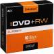 10 Intenso DVD+RW 4.7GB 120Min 4x Slimcase