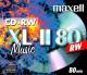 10 Maxell CD-RW Audio 80 Minuten Musik Jewel Case