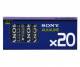20 Sony Batterien AAA Stamina 1,5V Alkaline Restposten