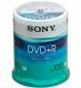 100 Sony DVD+R 120min 4,7GB 16x Spindel