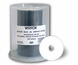 100 Variox DVD-R full printable Mini 1,4GB 30Min 4x Spindel - Bild vergr&ouml;&szlig;ern 