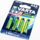 4 Varta 56703 Akku AAA 800mAh Longlife Nickel-Metall-Hydrid Blister