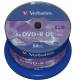 50 Verbatim DVD+R Double Layer  8,5GB 240Min 8x Spindel