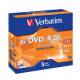 5 Verbatim DVD-R Double Layer  8,5GB 215Min 8x Jewel Case