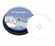 10 Verbatim Blu-ray BD-R LTH full printable 25GB 6x Spindel