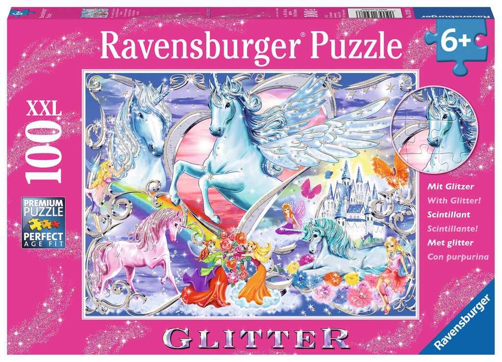 100 Teile Ravensburger Kinder Puzzle XXL Glitter Die schönsten