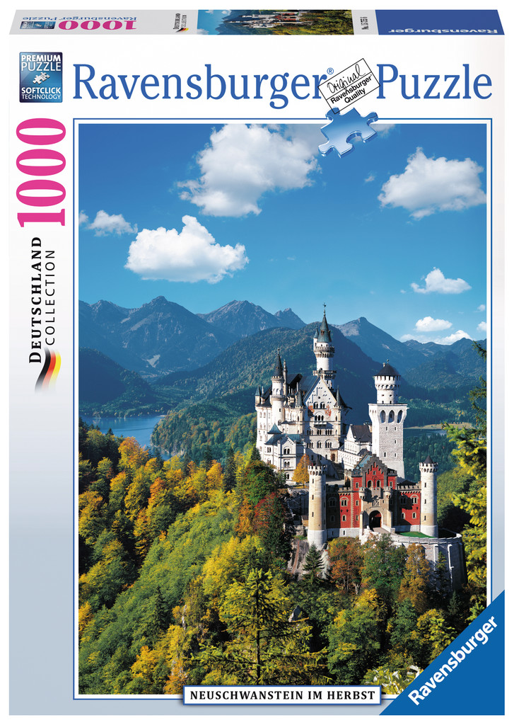 1000 Teile Ravensburger Puzzle Neuschwanstein im Herbst 15755