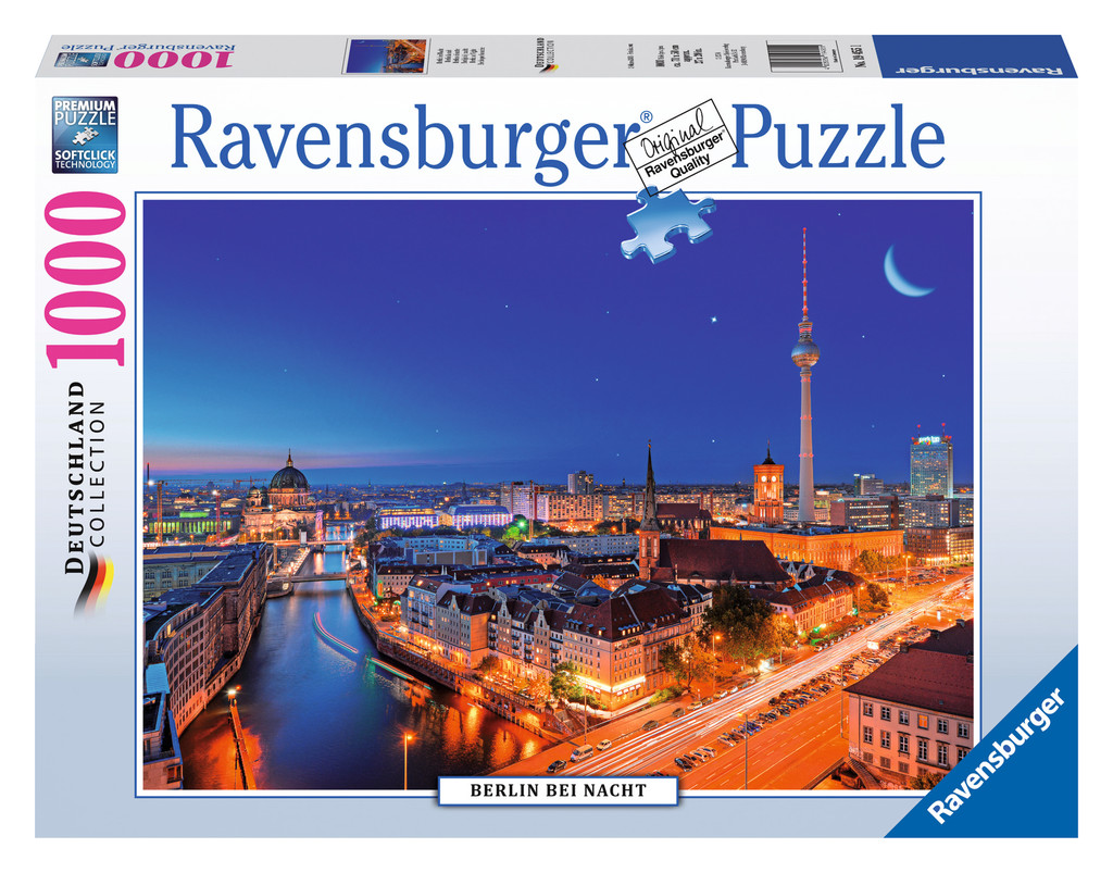 Wie Lange Braucht Man Für Ein 1000 Teile Puzzle 1000 Teile Ravensburger Puzzle Deutschland Collection Berlin bei Nacht