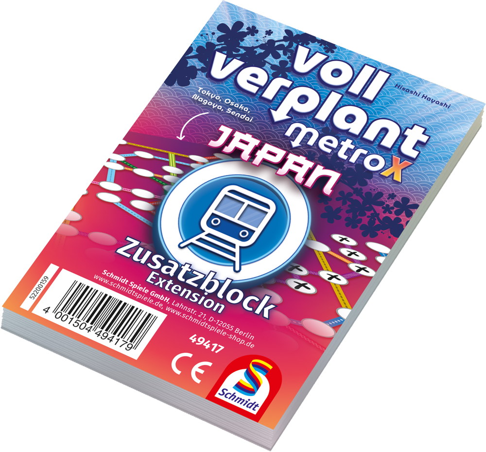 1 Schmidt Spiele Zusatzblock Voll verplant Japan 49417