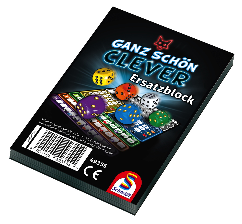 1 Schmidt Spiele Zusatzblock Ganz schn clever! 49355