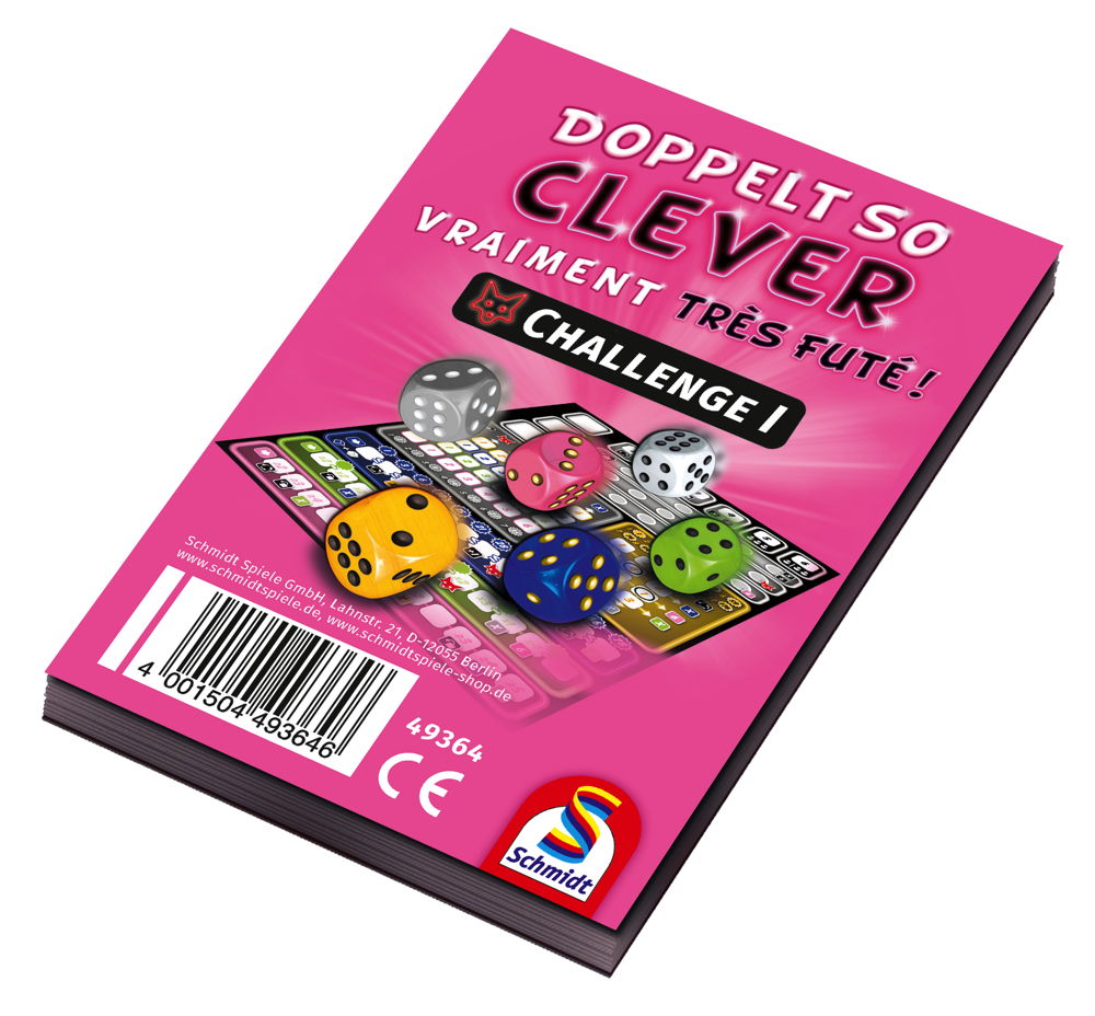 1 Schmidt Spiele Zusatzblock Doppelt so clever! Challenge I 49364