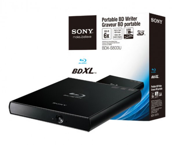 Sony Optiarc Bluray Brenner BDX-S600U Slimline extern schwarz