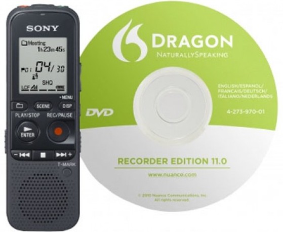 Sony digitales Diktiergerät ICD-PX312D 2GB Spracherkennungssoftware