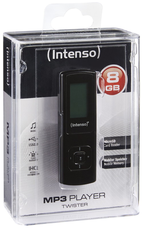 Intenso MP3 Player Music Twister 8GB Display schwarz