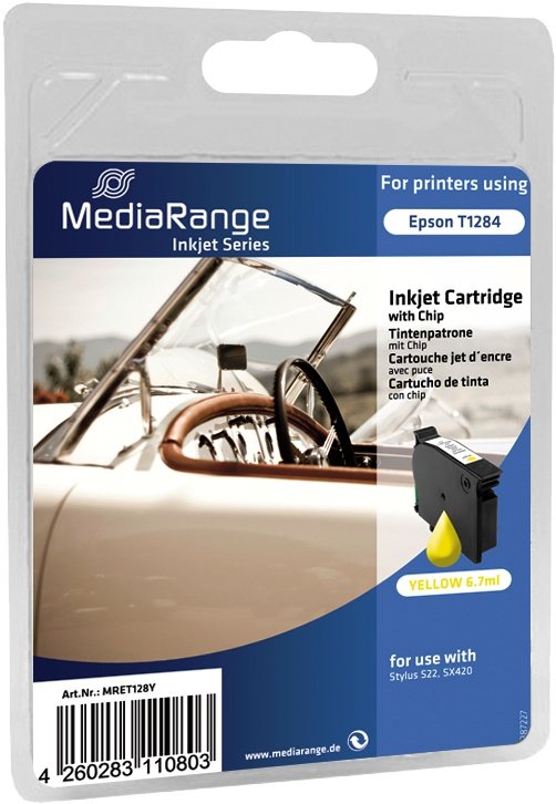 5x Mediarange kompatible Tintenpatrone zu Epson T1284 yellow