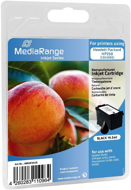 3 Mediarange kompatible Tintenpatrone zu HP Nr. 350 / CB335EE black