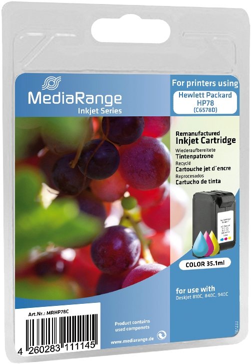Mediarange kompatible Tintenpatrone zu HP Nr. 78 / C6578D color 35,1 ml