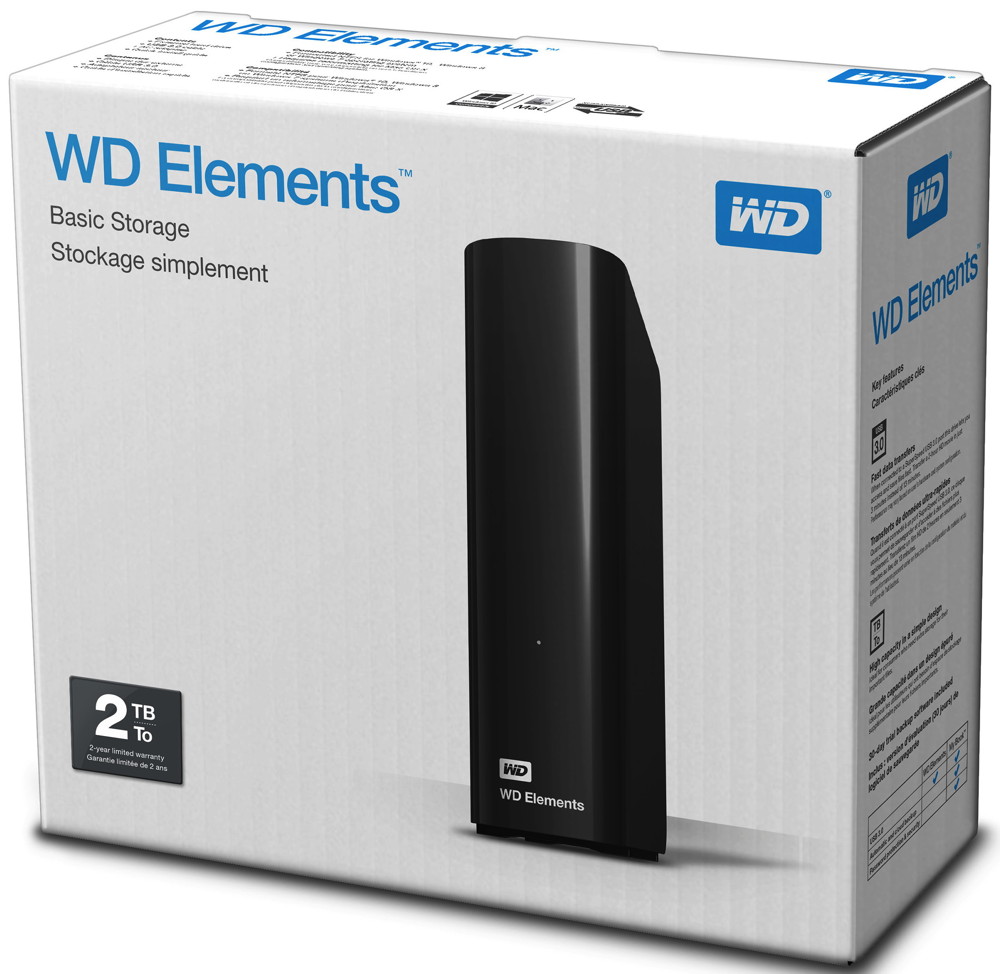 Western Digital Wd Elements Se 4tb Externe Festplatte WD Western Digital HDD externe Festplatte Elements Desktop 3,5 Zoll 2TB